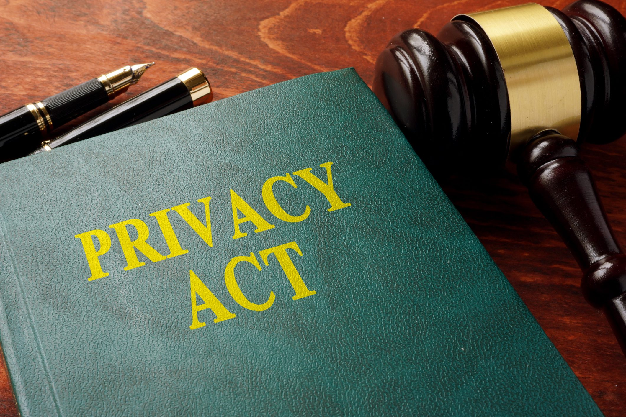 Privacy Act book with gavel